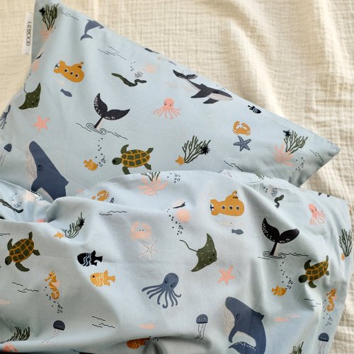 Parure de lit Animaux Marins - Bleu