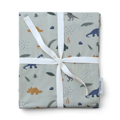 Parure de lit Dinosaure - Bleu clair