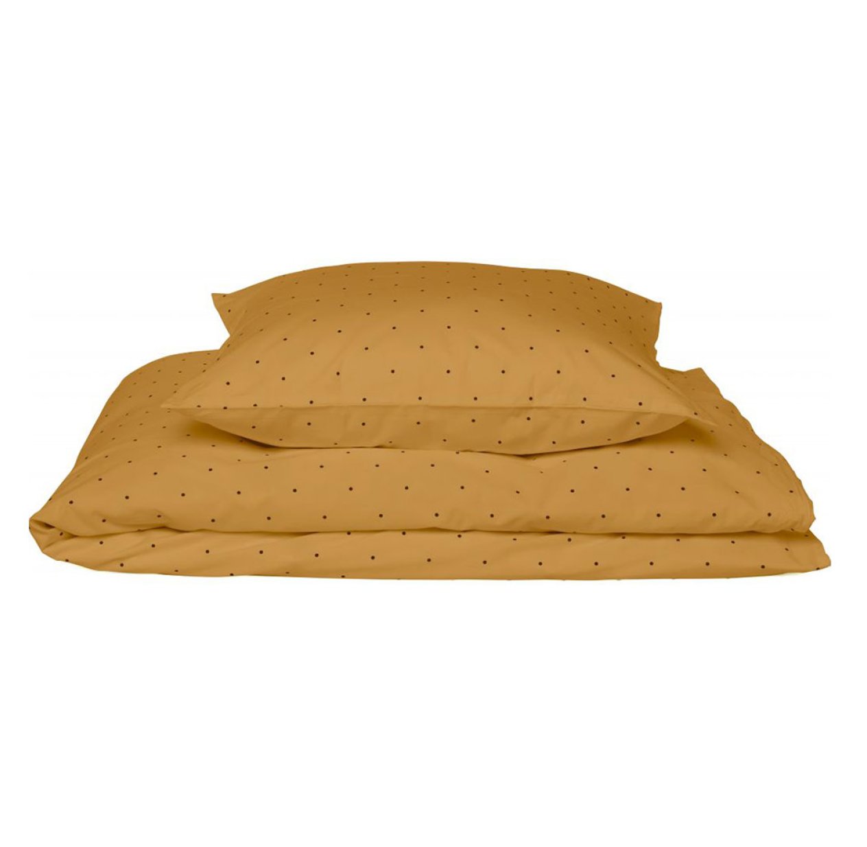 Parure de lit Dots - Moutarde