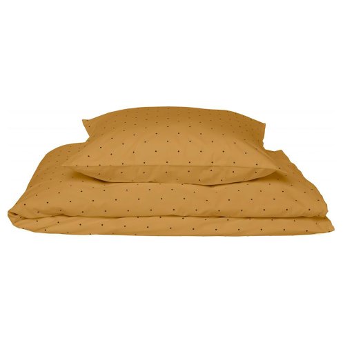 Parure de lit Dots - Moutarde