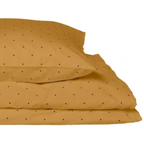 Parure de lit Dots - Moutarde