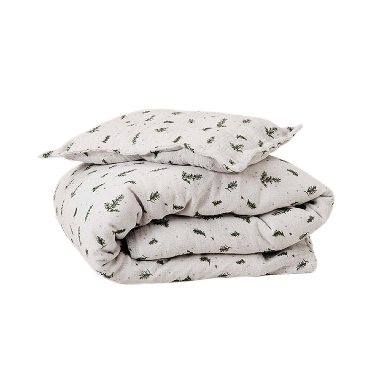 Parure de lit mousseline 140 x 200 - Romarin