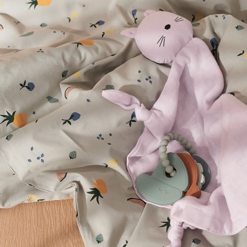 Parure de lit Fruit - Bleu clair