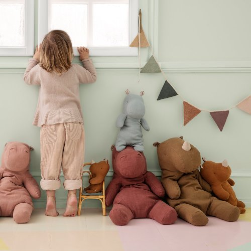 Peluche Rhino Large - Ambre