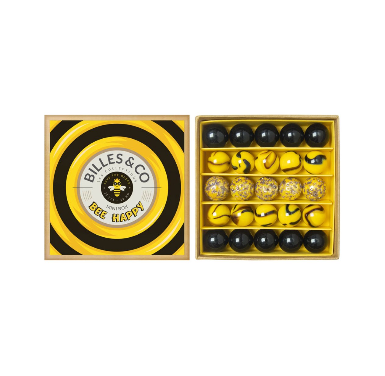 Petit Coffret de 25 Billes - Bee Happy