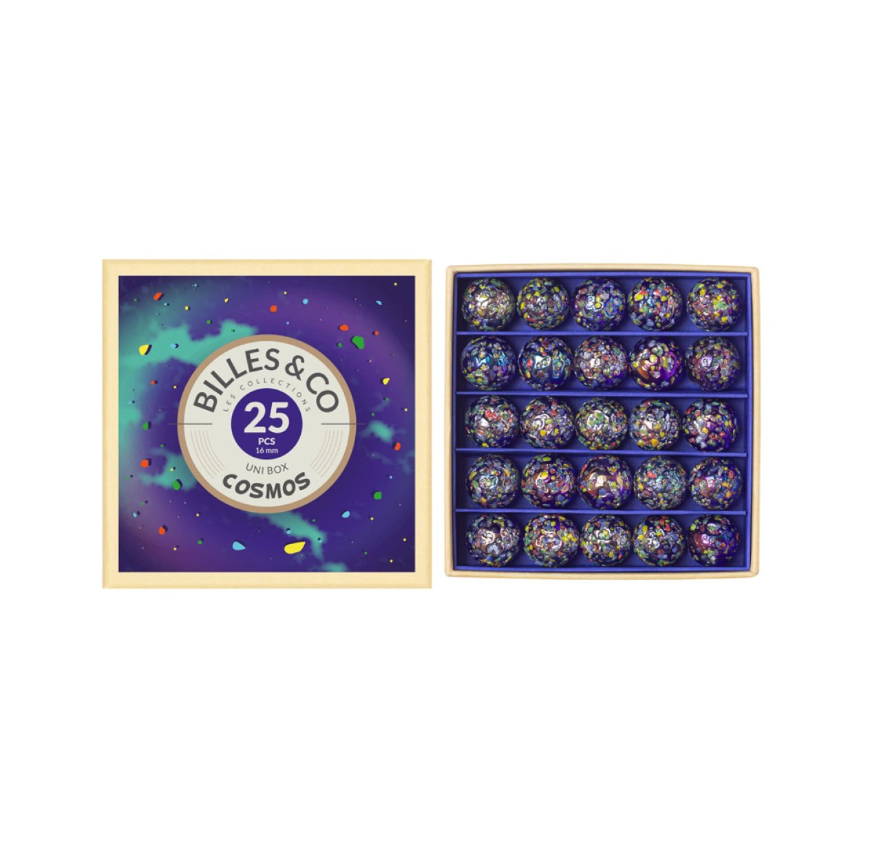 Petit Coffret de 25 Billes - Cosmos