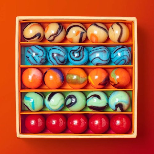 Petit Coffret de 25 Billes - Indiens