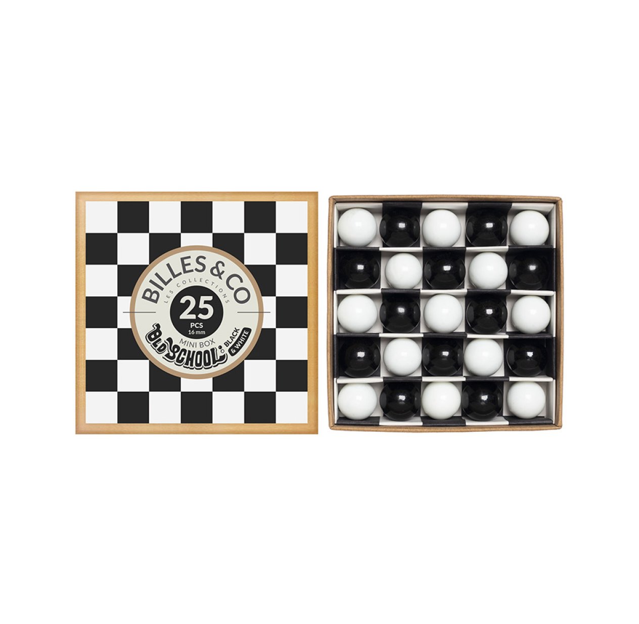 Petit Coffret de 25 Billes - Old School
