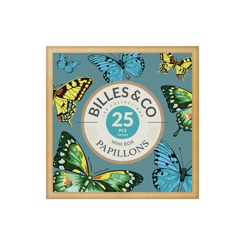 Petit Coffret de 25 Billes - Papillons