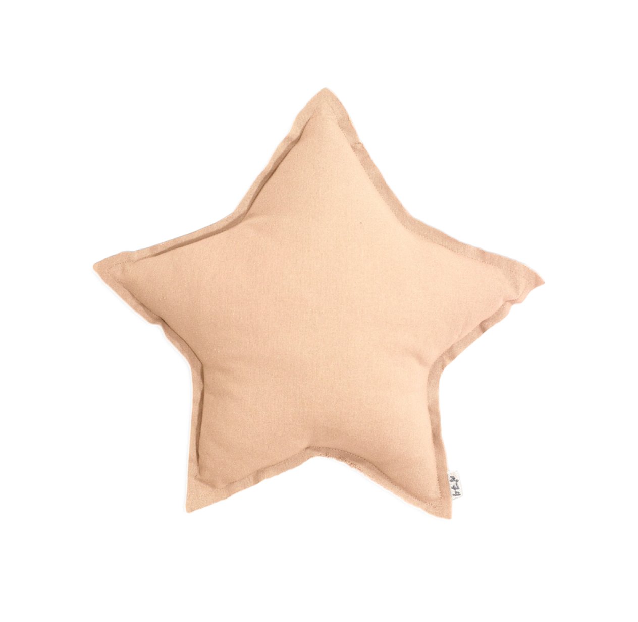 Petit coussin étoile pale peach - Pêche