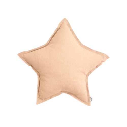 Petit coussin étoile pale peach - Pêche