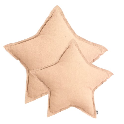 Petit coussin étoile pale peach - Pêche