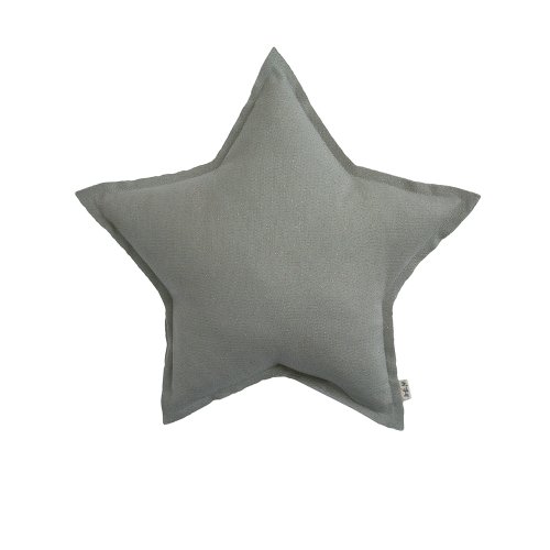 Petit coussin Etoile Tulle/Paillettes - Gris argent