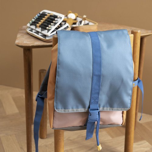 Petit Sac à dos Cartable - Olive Mix
