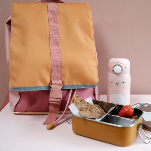 Petit Sac à dos Cartable - Vieux Rose