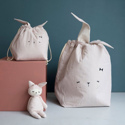 Petit panier de rangement Lapin Bunny - Mauve