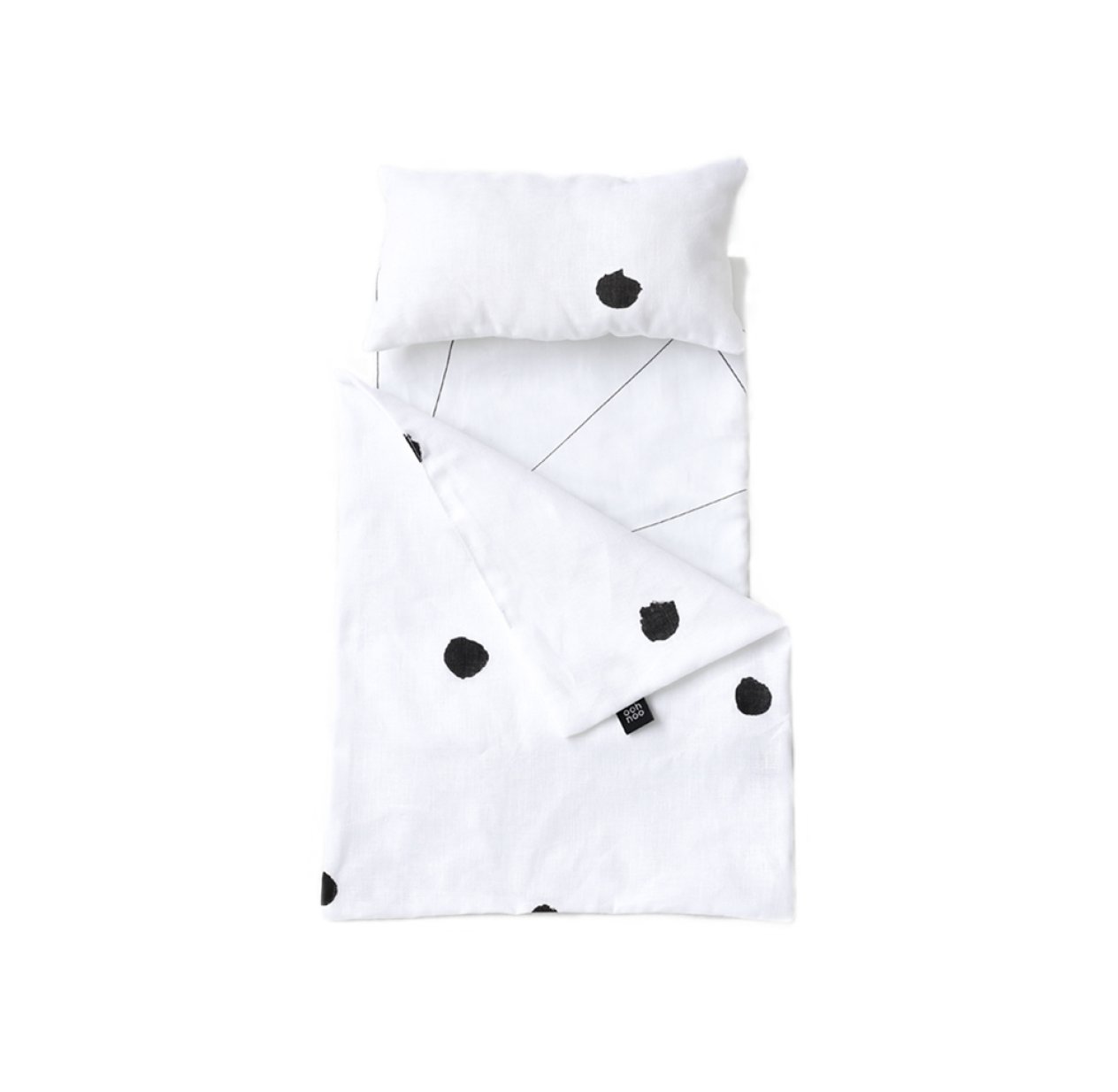 Petite parure de lit Ladybird landau Toy Pram - Blanc/Noir