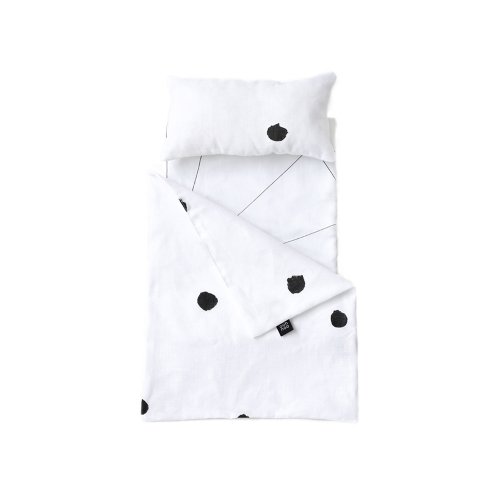 Petite parure de lit Ladybird landau Toy Pram - Blanc/Noir