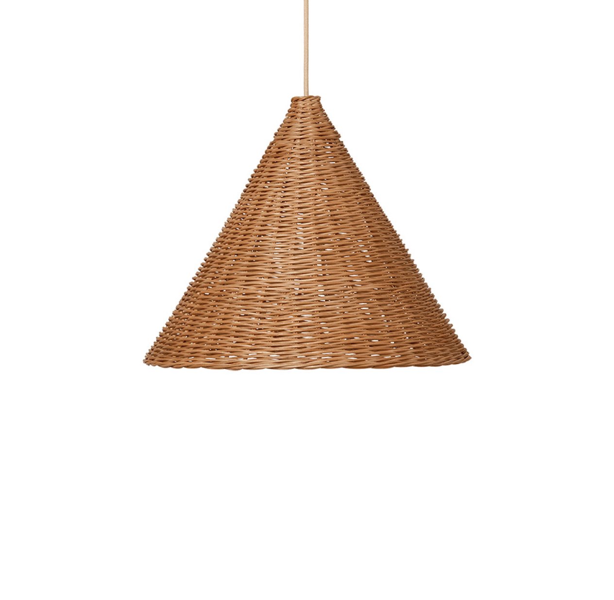 Suspension Dou en rotin D.45 cm