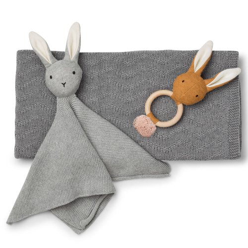Coffret cadeau de naissance Petra - Gris chiné