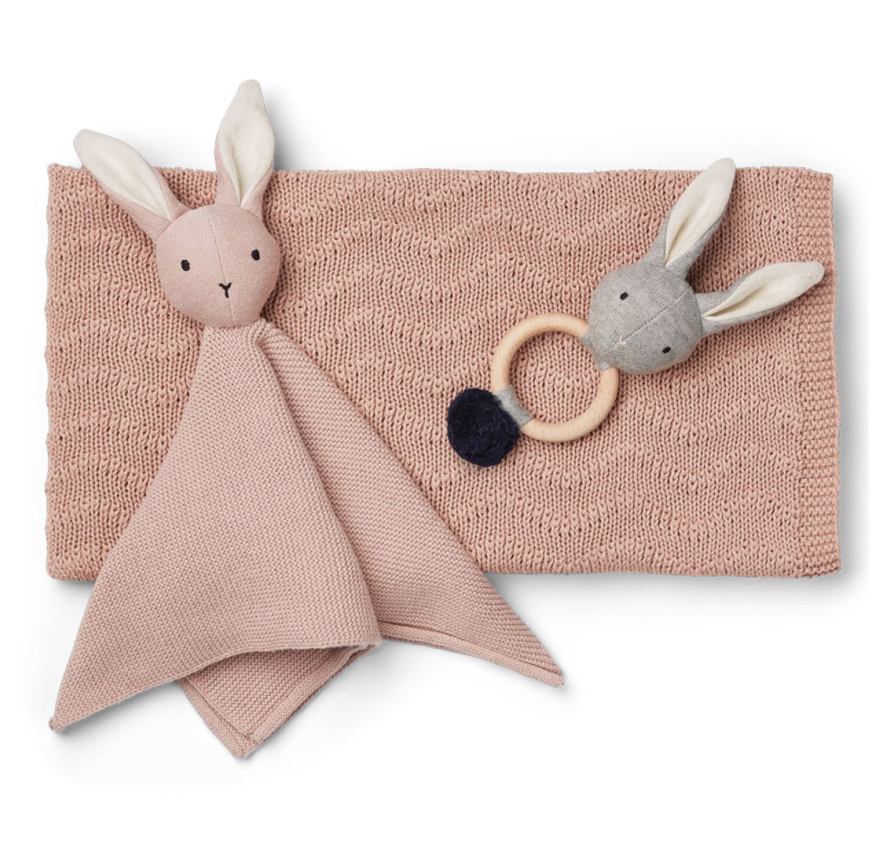 Coffret cadeau de naissance Petra - Rose pastel