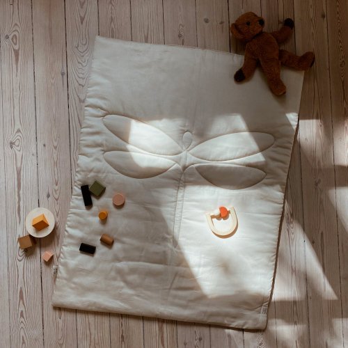 Plaid Tapis d'éveil Libellule - Beige