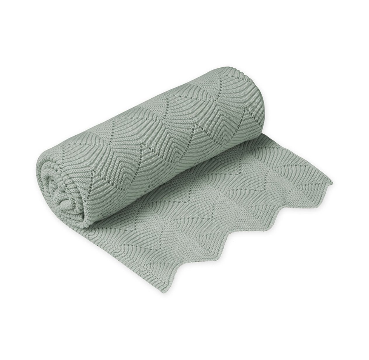 Couverture Bébé festonnée - Mint