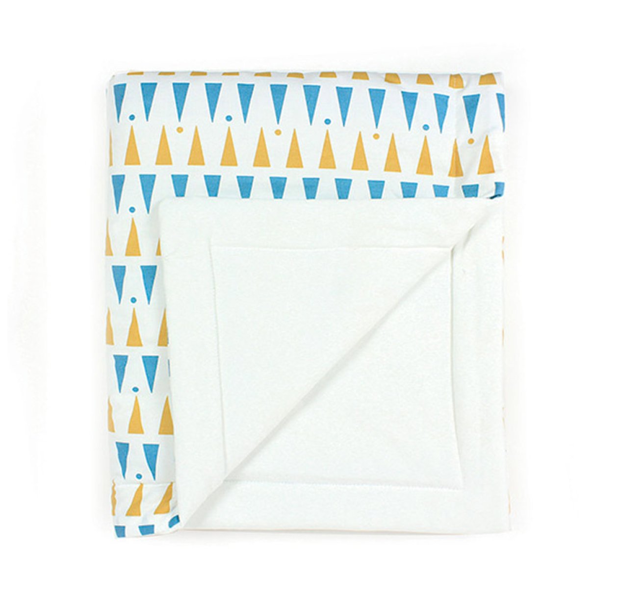 Edredon Copenhagen Triangles - Bleu/Miel