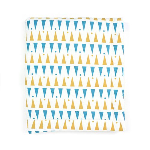 Edredon Copenhagen Triangles - Bleu/Miel