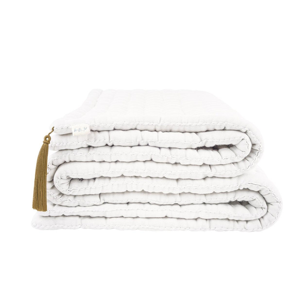 Plaid Tatami - Blanc