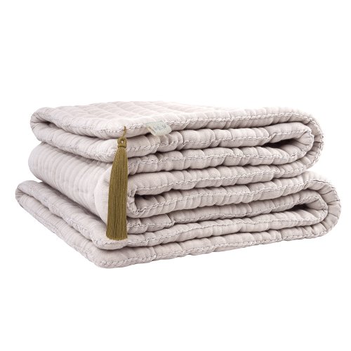 Plaid Tatami - Rose poudré