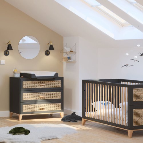 Plan à langer - Noir