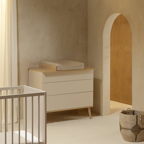 Plan à langer pour Commode Flow - Argile / Chêne