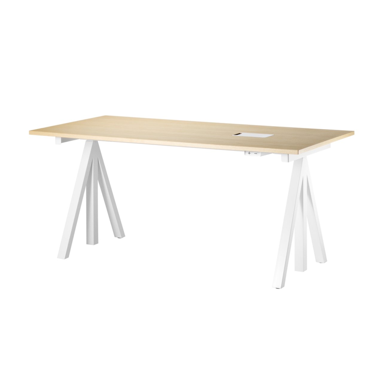 Plateau bureau pour piètement - Frêne