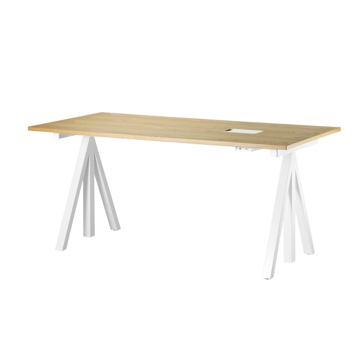 Plateau bureau pour piètement - Chêne