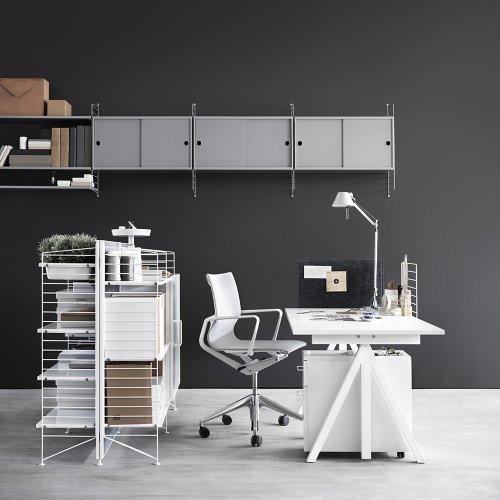 Plateau bureau pour piètement - Blanc