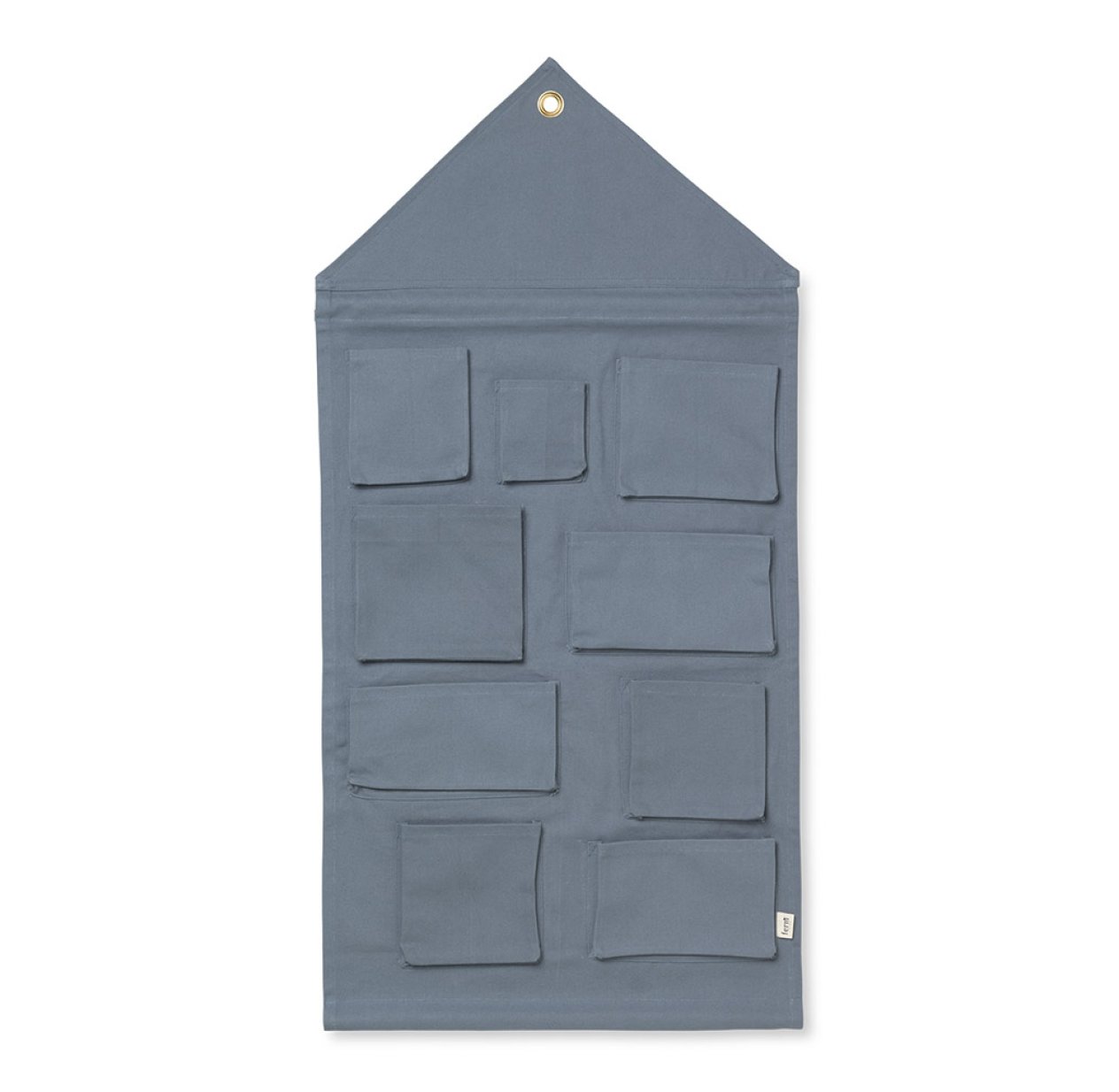 Pochette murale Maison - Bleu gris