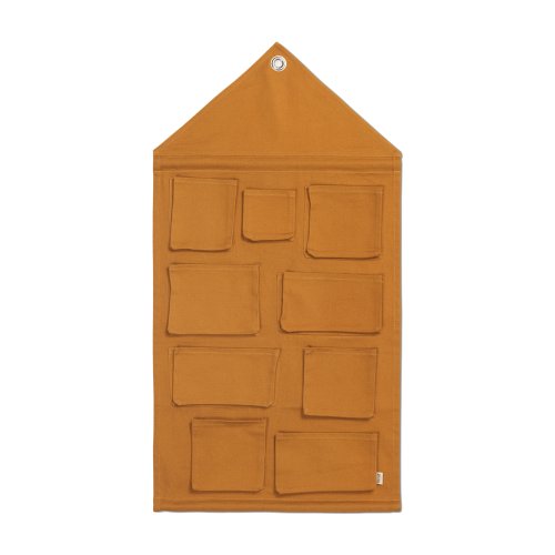 Pochette murale Maison - Moutarde
