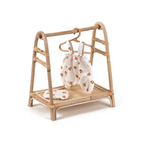 Portant en rotin pour poupée Kendari