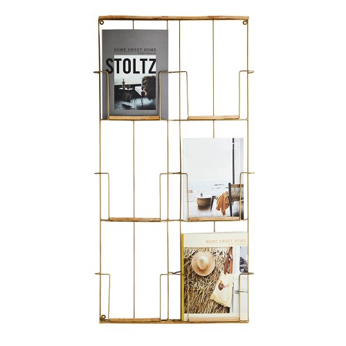 Porte Revues Métal/bambou