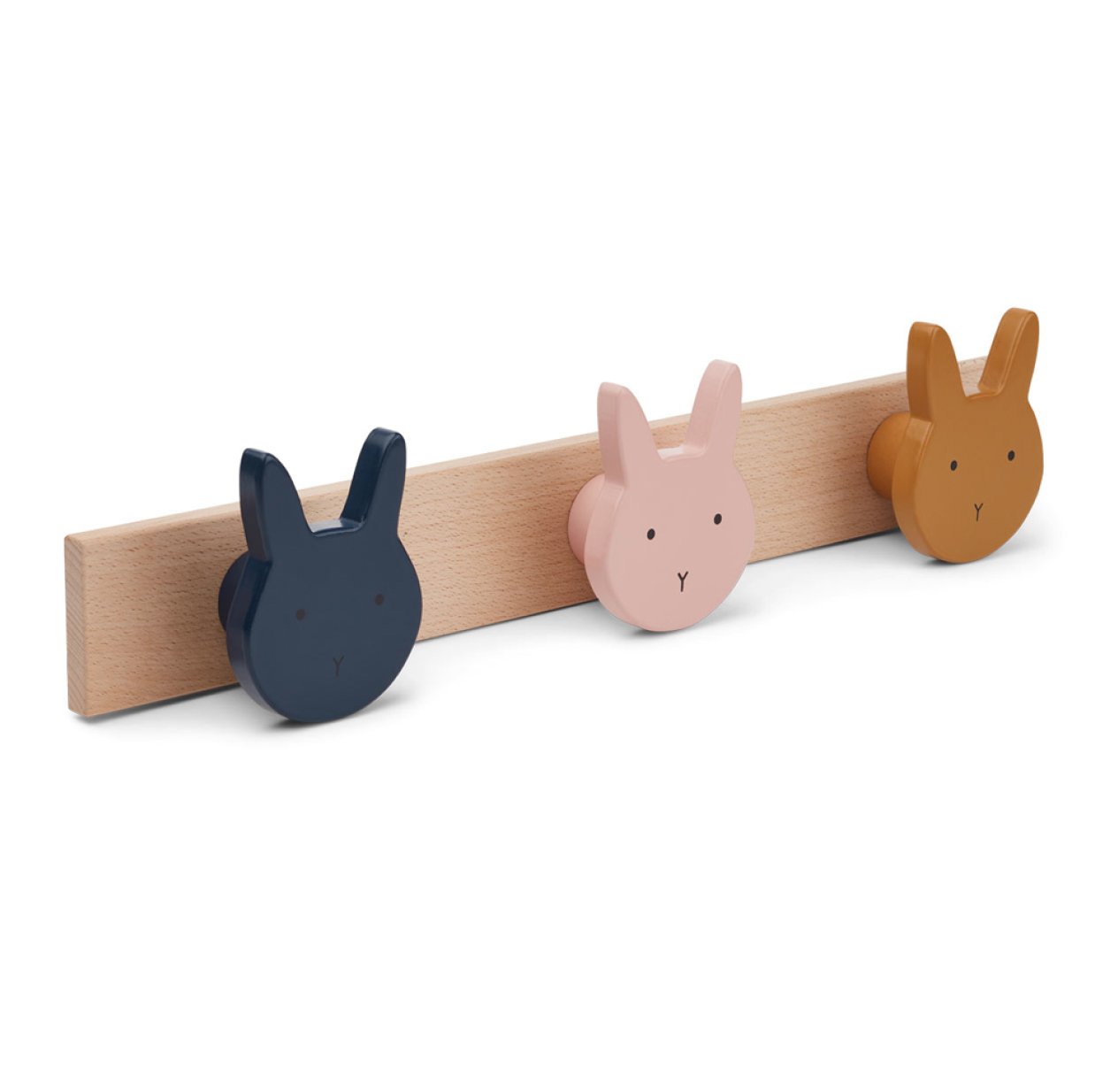 Porte-manteau mural lapin Elenor - Multicolore