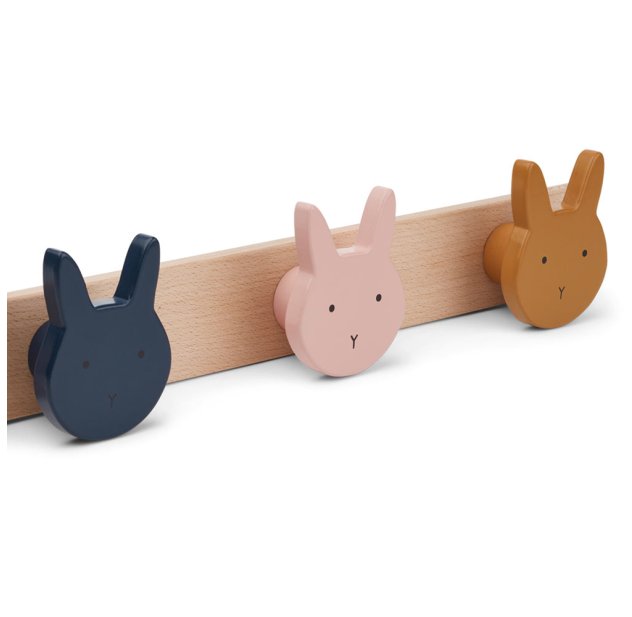 Porte Manteau Mural Lapin Elenor Multicolore Liewood Pour Chambre Enfant Les Enfants Du Design