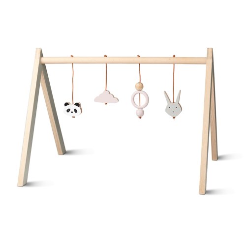 Portique d'éveil bébé - Rose poudré