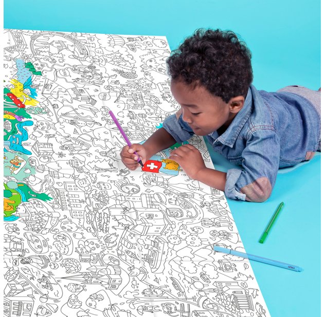 OMY Giant Coloring Poster USA