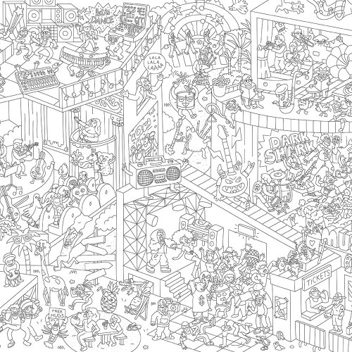 Music - Poster à colorier