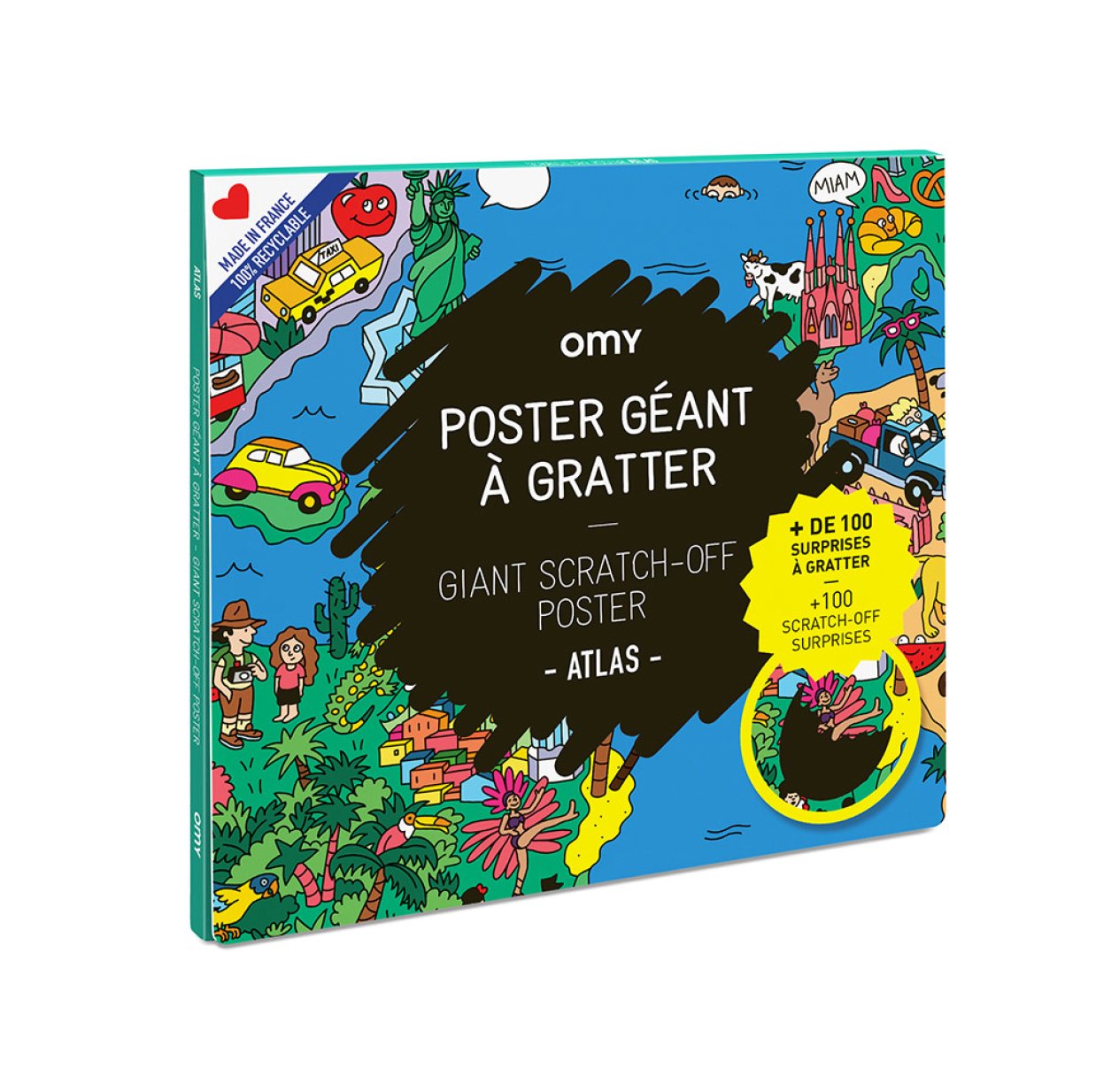 Atlas - Poster à gratter