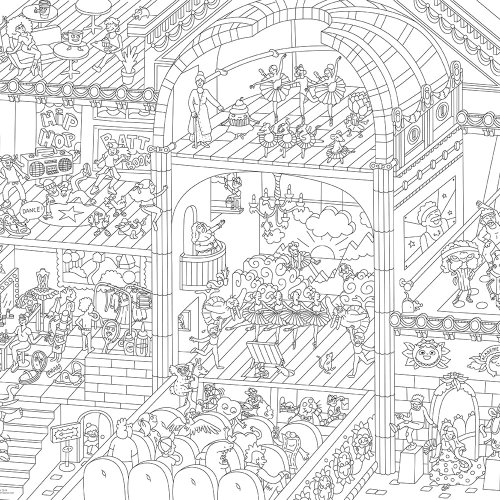 Dance - Poster à colorier