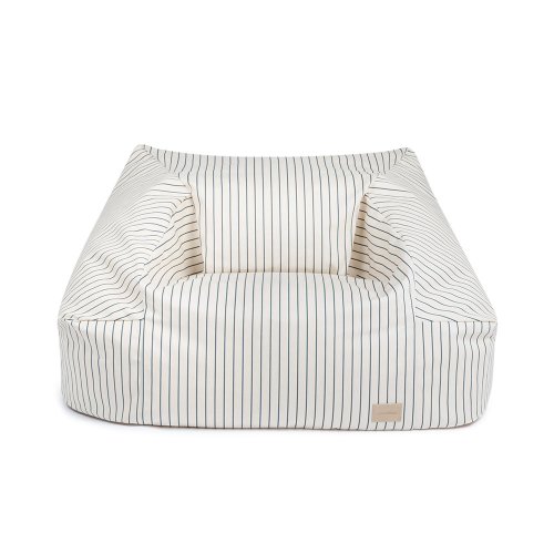 Fauteuil Pouf Chelsea - Blue Thin Stripes
