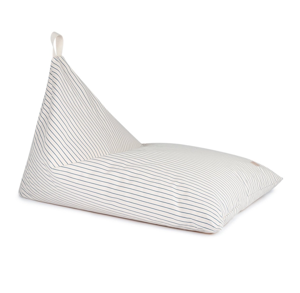 Pouf Enfant Essaouira - Blue Thin Stripes