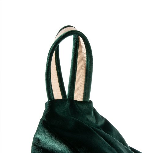 Pouf Essaouira éco-velours - Emeraude